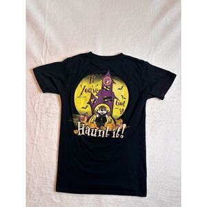 Buc-ees If You've Got It‎ Haunt It Black Short Sleeve Halloween Shirt Men's S *